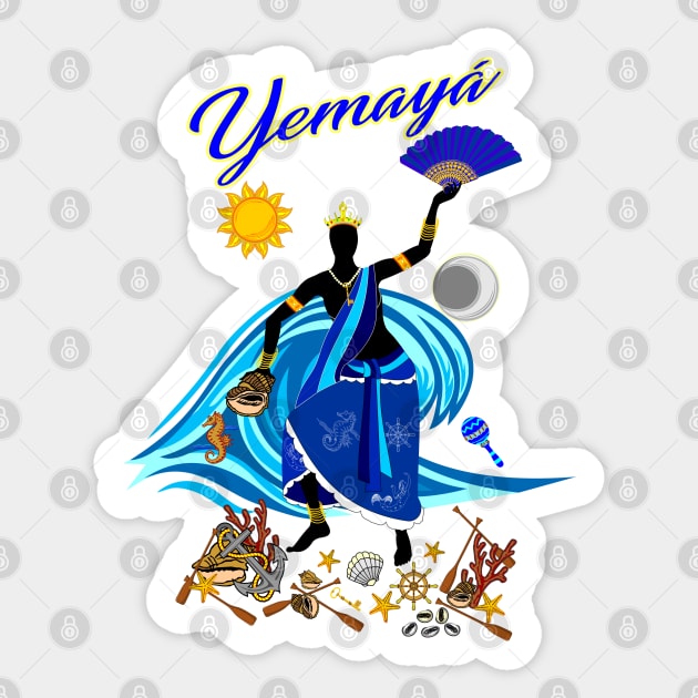 Yemaya Sticker by Korvus78